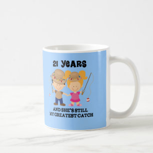 Mug 21ème Cadeau d'anniversaire de mariage pour lui