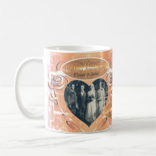 Mug 22e/7e anniversaire du Mariage de cuivre