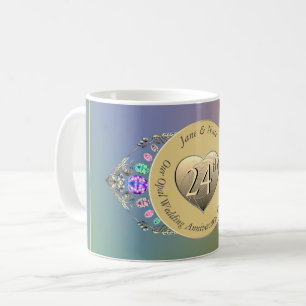 Mug 24e anniversaire du Mariage Opal