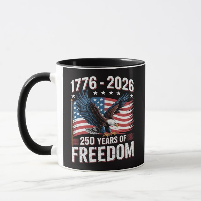 Mug 250 Ans 1776 2026 250e 4 juillet (Gauche)