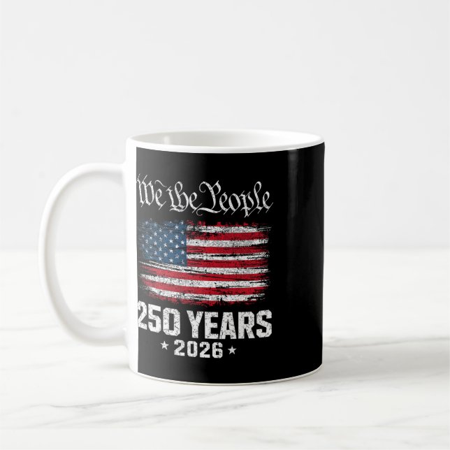 Mug 250 Ans 1776 2026 250e Anniversaire Drapeau États- (Gauche)