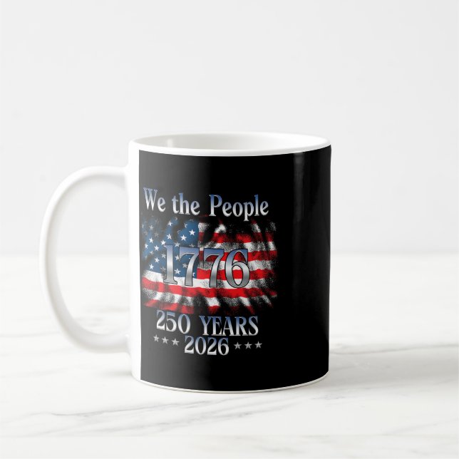 Mug 250 Ans 1776-2026 250e Anniversaire Drapeau États- (Gauche)