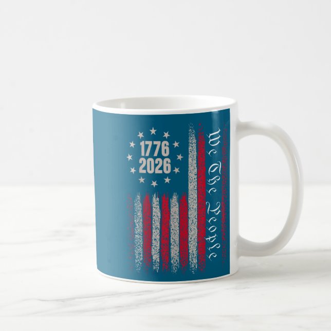Mug 250 ans 1776 2026 250e anniversaire drapeau États- (Droite)