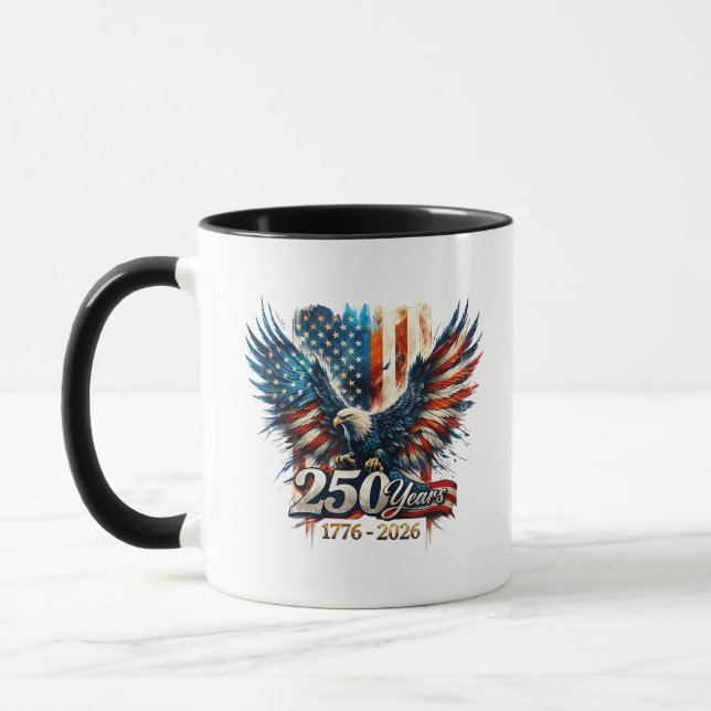 Mug 250 Ans d'Amérique Anniversaire 250e Indépendance  (Gauche)