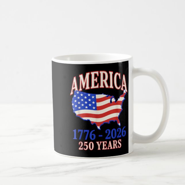 Mug 250 ans d'Amérique Anniversaire 250e Indépendance (Droite)