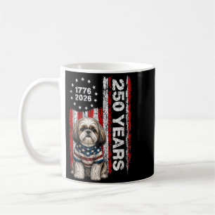 Mug 250 Ans d'Amérique Shih Tzu Patriotique Usa Dom 4t