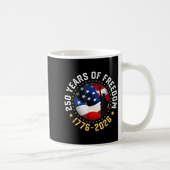 Mug 250 ans de dom en Amérique pour l'indépendance (Droite)