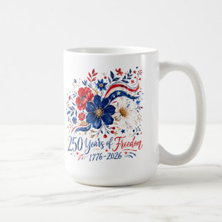 Mug 250 Ans de Fleurs de Couleur Pétriotique de Libert