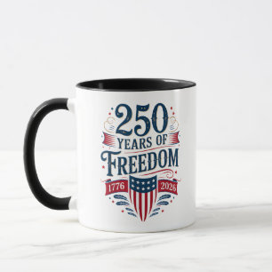 Mug 250 Ans de Liberté 1776 2026 4 juillet 250e Naissa