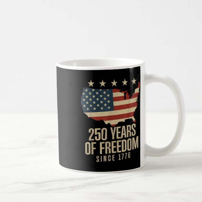 Mug 250 Ans De Liberté 250E Anniversaire Amérique Drap (Droite)
