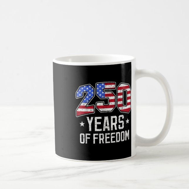 Mug 250 Ans De Liberté 250E Anniversaire Amérique Drap (Droite)
