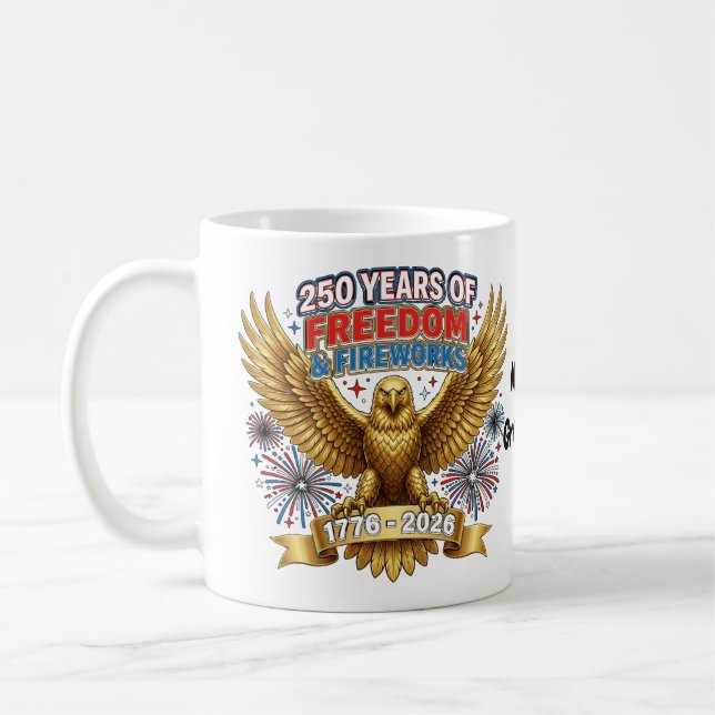 Mug 250 Ans de Liberté et Feux d'Artifice  (Gauche)