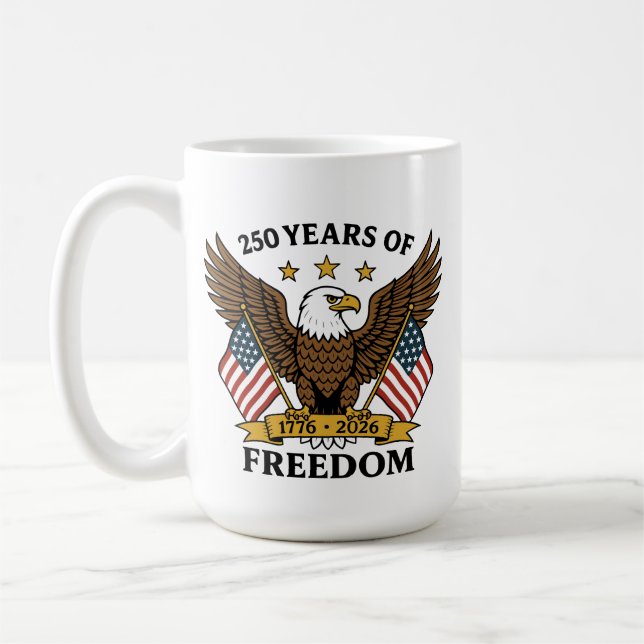 Mug 250 Ans de Liberté - L'anniversaire de l'Amérique (Gauche)