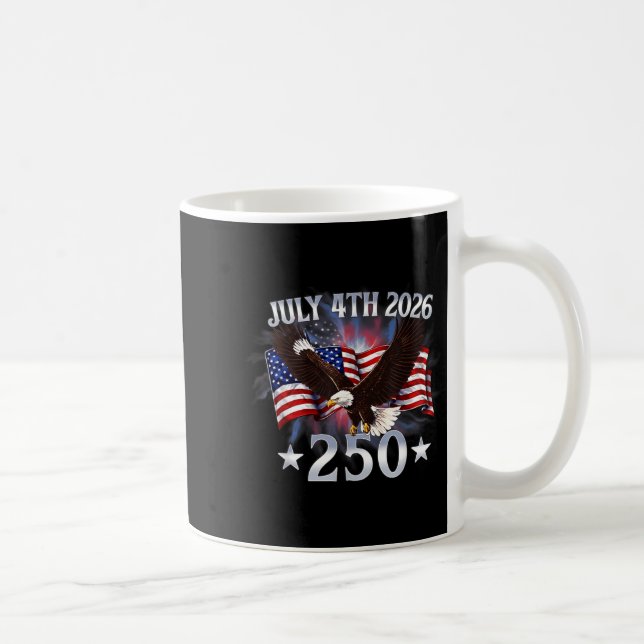 Mug 250 Ans Drapeau USA 250e Anniversaire Américain 4 (Droite)