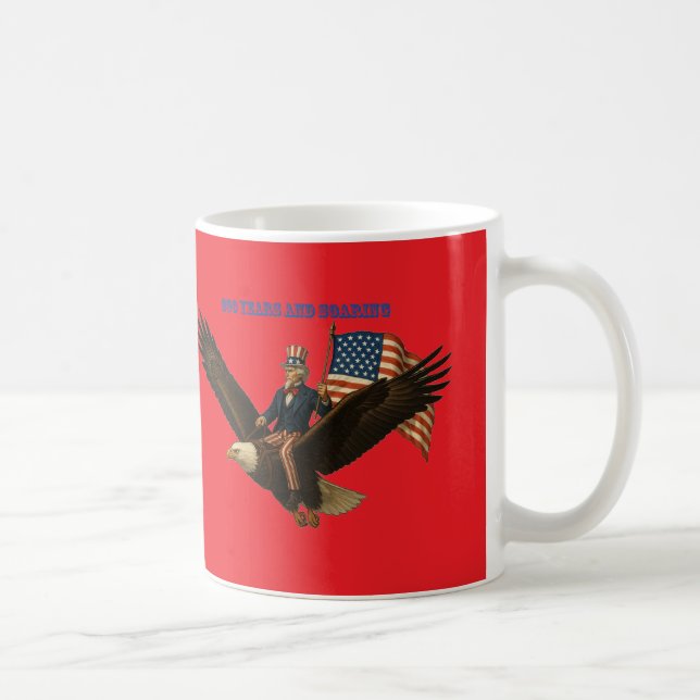 Mug 250 Ans Oncle Sam, Aigle américain et Drapeau Amér (Droite)