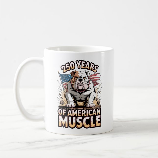 Mug 250 Years of American Muscle Bulldog (Gauche)