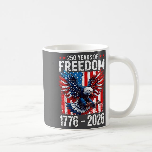 Mug 250 Years Of Dom 1776 2026 Patriotic Bald Eagle Us (Droite)
