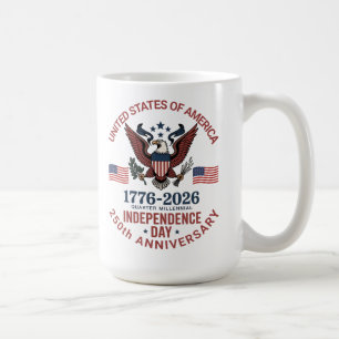 Mug 250e anniversaire 4 juillet - Patriotique Vintage