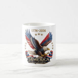 Mug 250e anniversaire Amérique aigle patriotique 2026