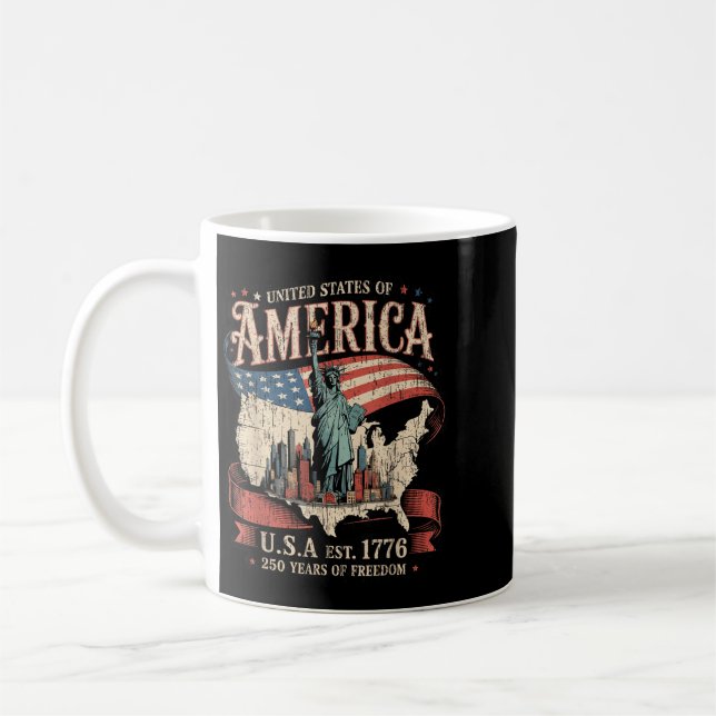 Mug 250e anniversaire des États-Unis d'Amérique 1776-2 (Gauche)