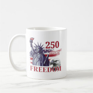 Mug 250e anniversaire Drapeau USA Liberté Aigle Libert