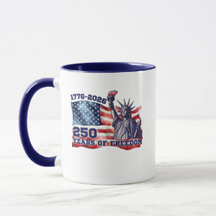 Mug 250e anniversaire du drapeau américain Liberté Lib