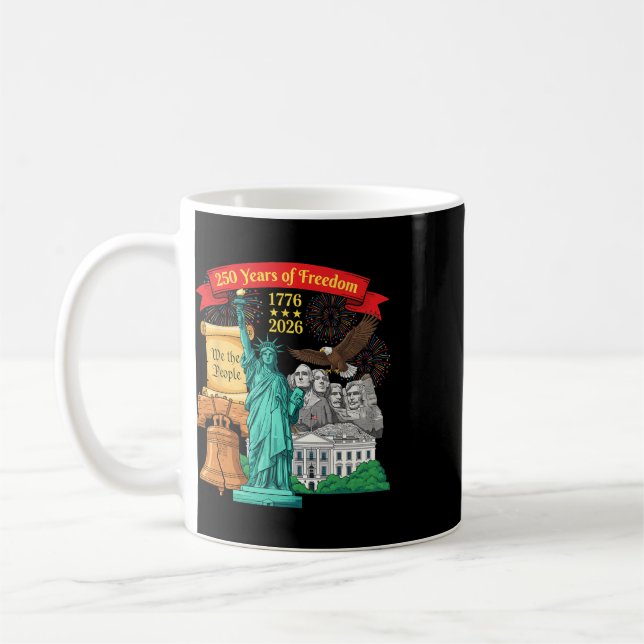 Mug 250e anniversaire États-Unis Drapeau américain pat (Gauche)