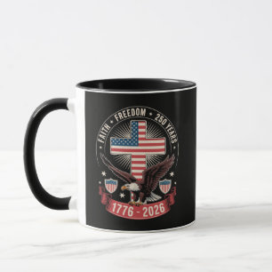 Mug 250e anniversaire USA Foi Liberté 4 juillet