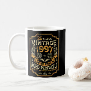 Mug 25 ans Vintage 1997 25e anniversaire