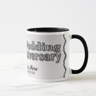 Mug 25e anniversaire - Argent - Personnaliser