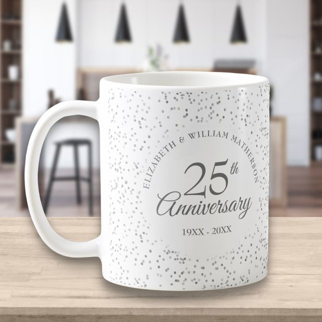 Mug 25e anniversaire de la poussière d'argent (Créateur téléchargé)