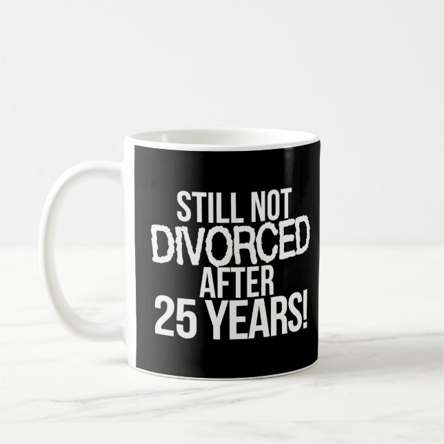 Mug 25e anniversaire du Mariage 25 ans de mariage Ving (Gauche)