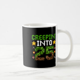 Mug 25e Anniversaire Joueur Pixel Creepin’ en 25 Vidéo