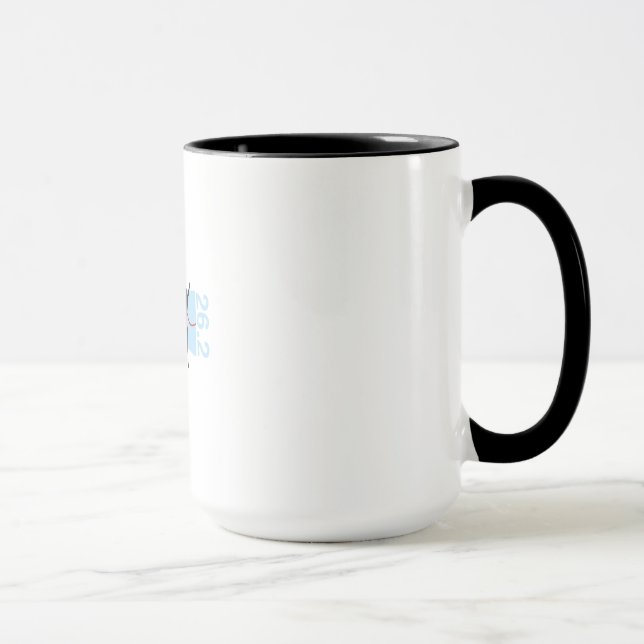 Mug 26 ligne d'arrivée courante de 2 marathons (Droite)