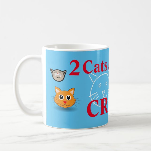 Mug 2 Chats À L'Écart Du Fou (Gauche)