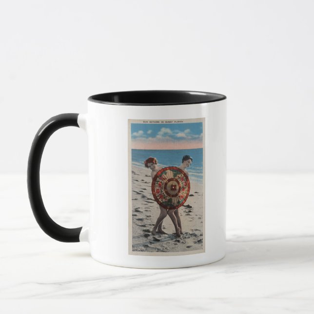 Mug 2 femmes bronzantes et parapluie asiatique, Florid (Gauche)