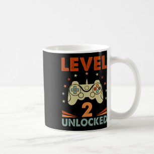 Mug 2 Joueur vidéo déverrouillé 2e anniversaire Garçon