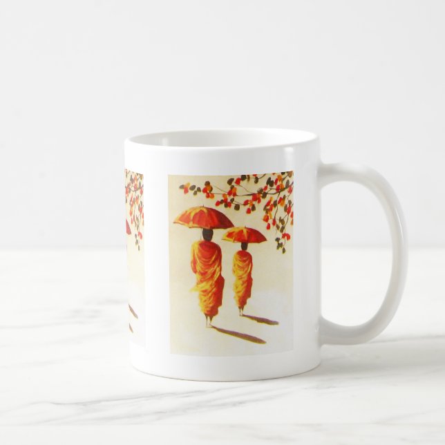 Mug 2 moines bouddhistes laotiens (Droite)