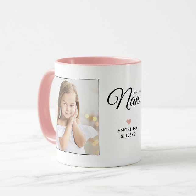 Mug 2-Photo Amour pour Nan/Nana/Mémé/Autre (Devant gauche)