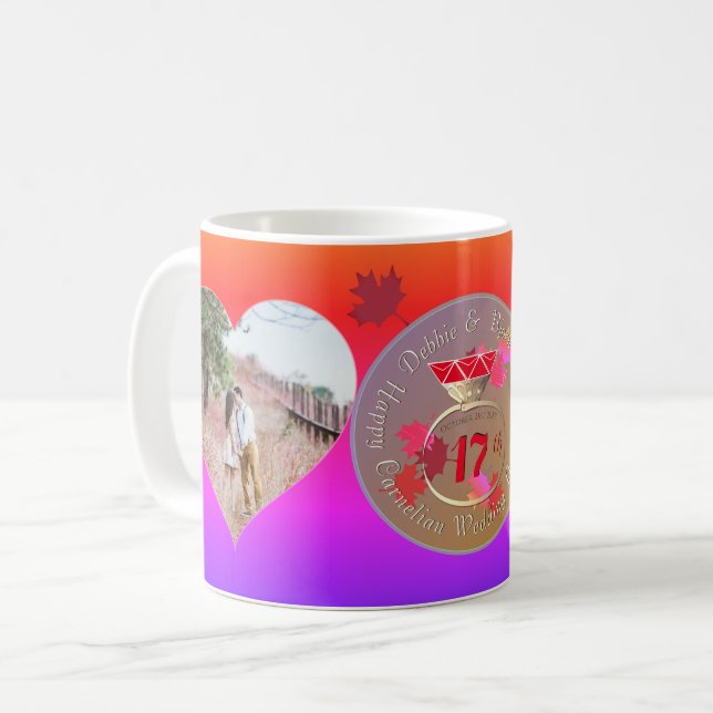 Mug 2 Photos17e anniversaire du Mariage (Devant gauche)