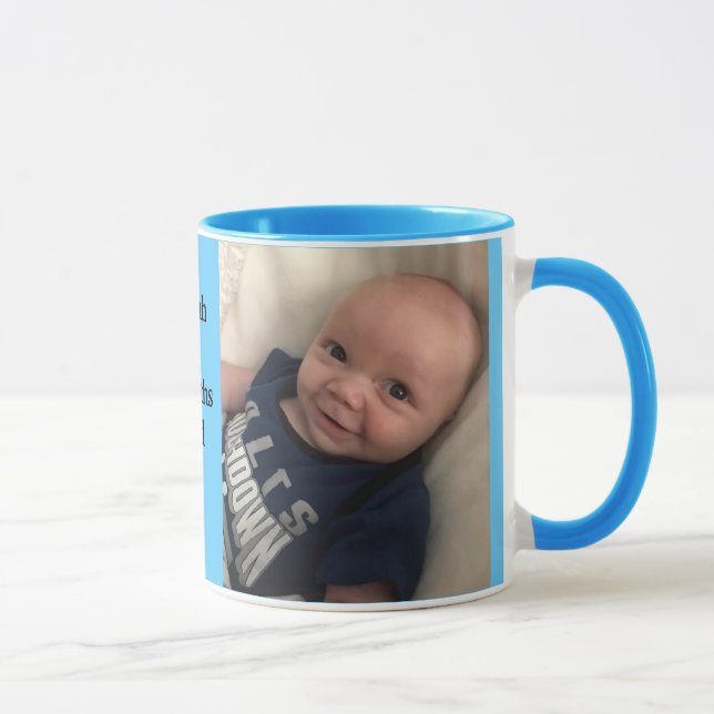Mug 2 Photos Modèle cadeau personnalisé pour la Co (Droite)