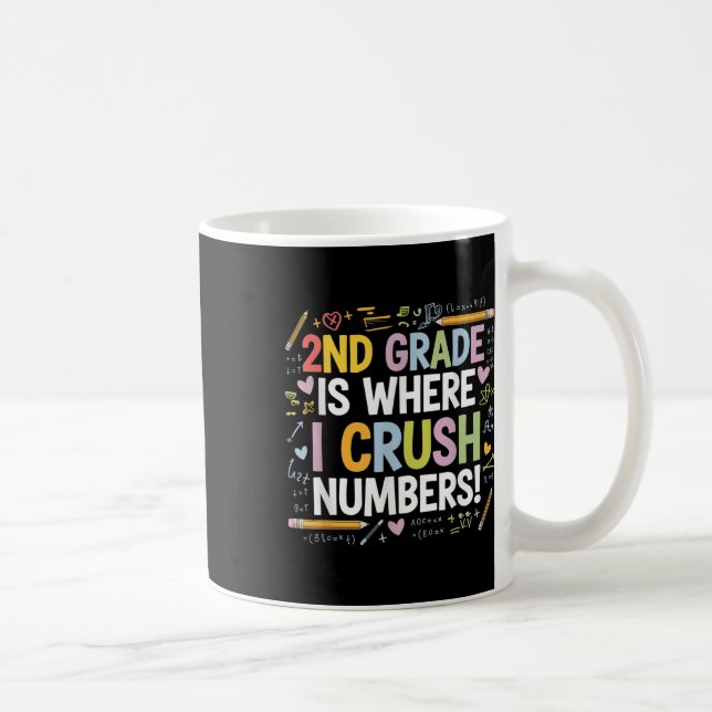 Mug 2e année est où j'écrase les nombres Math Retour à (Droite)