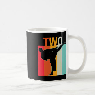 Mug 2e anniversaire Karate Cadeau Retro Taekwondo Mart