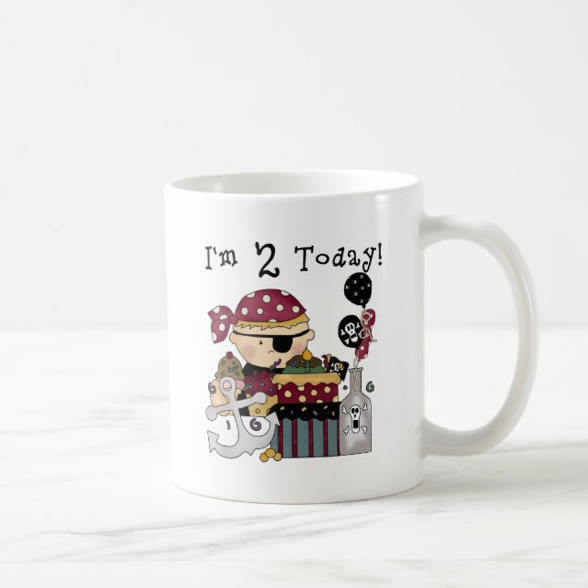 Mug 2e anniversaire Pirate Tshirts et cadeaux (Droite)