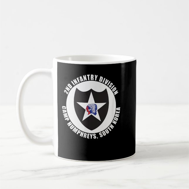 Mug 2e division d'infanterie Camp Humphreys Emblem Cor (Gauche)