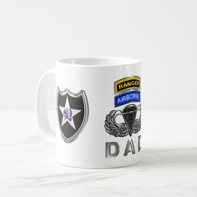 Mug 2e division d'infanterie Ranger Airborne Papa (Devant gauche)
