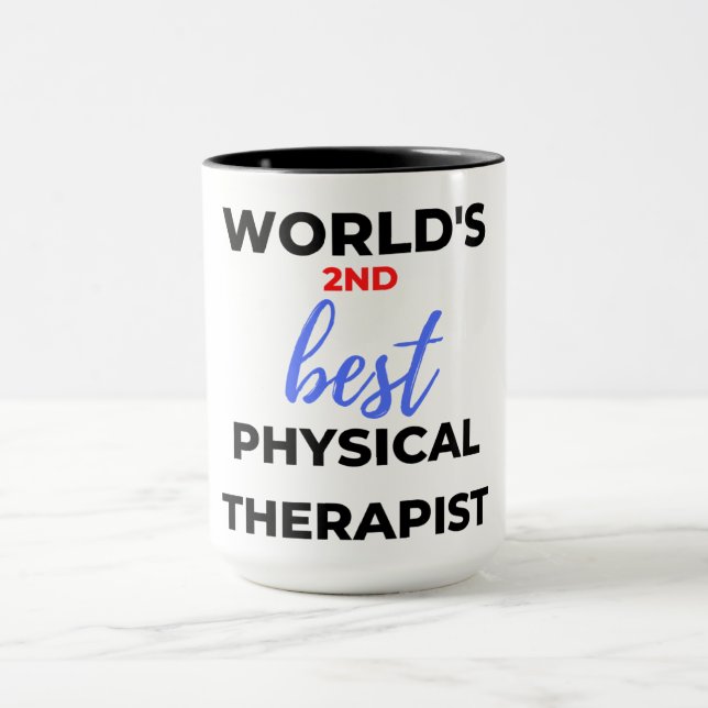 Mug 2e meilleur physiothérapeute au monde 2 (Centre)
