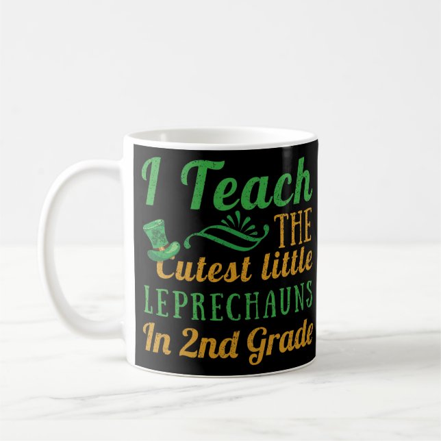 Mug 2nd Grade Teacher Leprechauns Teach Saint Patricks (Gauche)
