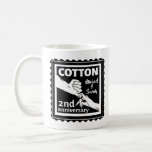 Mug 2nd Wedding anniversary Holding hands<br><div class="desc">This design has a black and white illustration of a man and wife holding hands. Romantic design for your second wedding anniversary. The text reads cotton which is the traditional gift for this anniversary. You can Personalize this with your own names, or delete the names entirely. If you would like...</div>