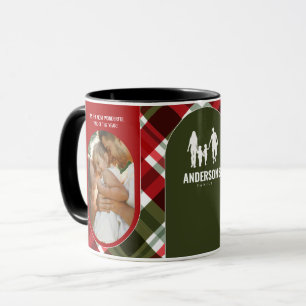 Mug 2Photo Plaid Red Green Clan Stewart Tartan Custom